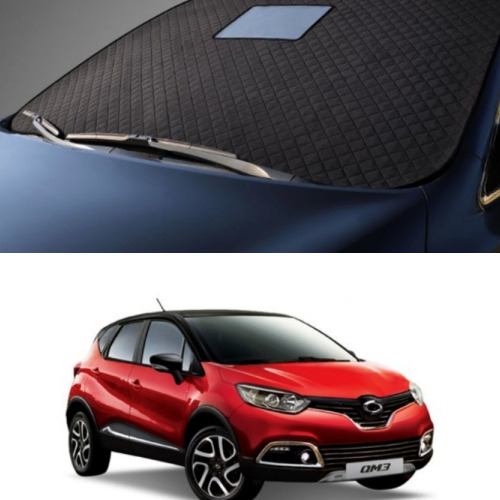 지티글로벌  차량 맞춤 블랙박스형 방수 코팅 사계절 앞 유리 커버 르노 QM3 전용