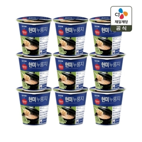 CJ제일제당 오쌀미X햇반 현미누룽지 30g (9개)_이미지