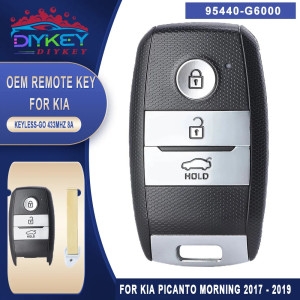 스마트 DIYKEY OEM PCB 키 리모컨 엔진 스타트 시동 버튼 엔트리 기아 모닝 2017 2018 2019 P/N 95440..