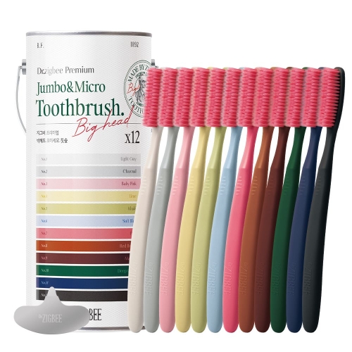 지그비 프리미엄 빅헤드 초미세모 칫솔 (12개)_이미지