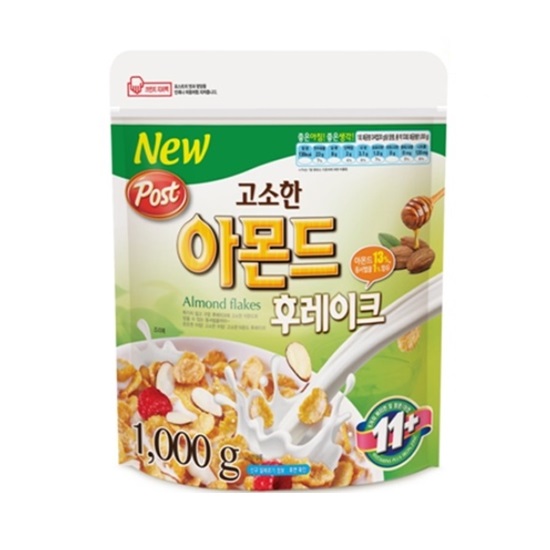 동서식품 포스트 고소한 아몬드 후레이크 1kg (3개)