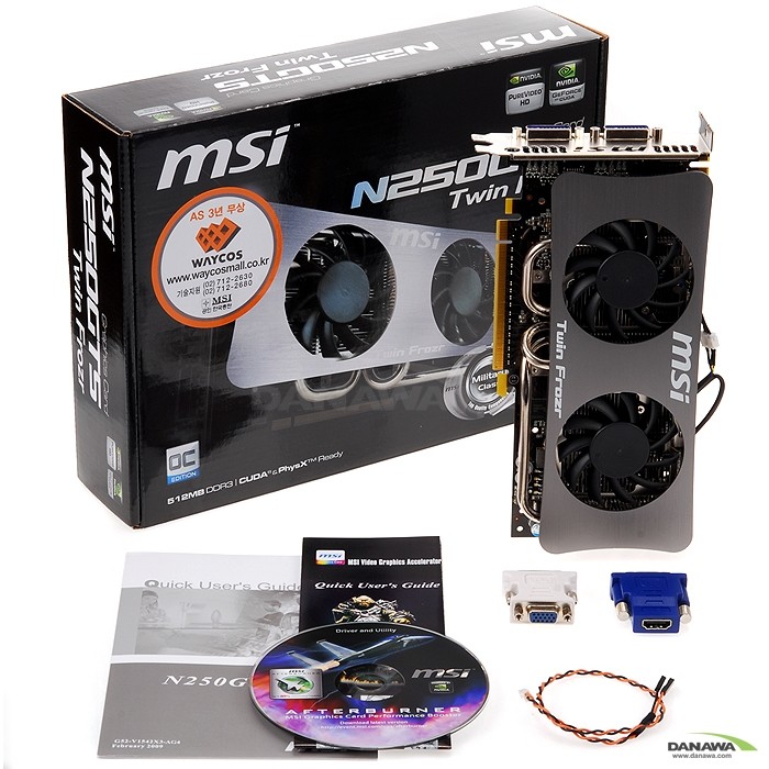 MSI 지포스 GTS250 N250GTS O.C 512MB Twin Frozr 웨이코스_이미지