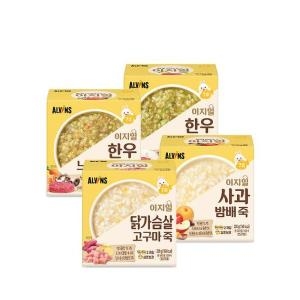 엘빈즈 이지밀 실온이유식 중기 골고루 8팩 4종X2팩씩