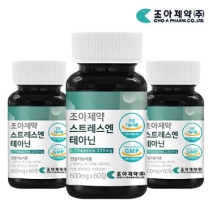 조아제약 스트레스엔 테아닌 600mg 60정 (3개)_이미지