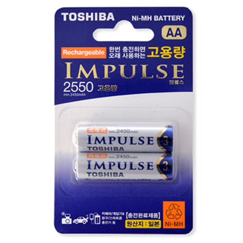 도시바 임펄스 고용량 니켈수소 AA이미지입니다. 누르면 해당 게시물로 새창이동합니다.