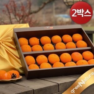 옥산골농원 3호 청도반건시 곶감 선물세트 로얄과 24입 (2개)