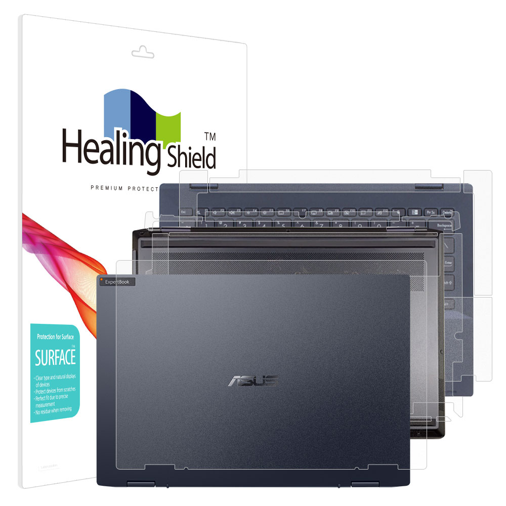 폰트리 힐링쉴드 ASUS ExpertBook B5 플립 B5302F 무광 외부보호필름 3종 세트