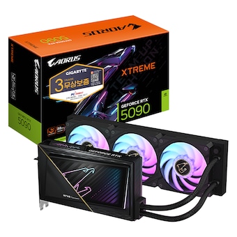 GIGABYTE <b>AORUS</b> 지포스 RTX 5090 XTREME 워터포스 D7 32GB 피씨디렉트