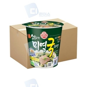 오뚜기 쇠고기 미역국라면 소컵 30개 1박스 컵라면