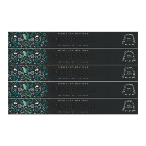 네스프레소 오리지널 월드 익스플로레이션 스톡홀름 룽고 10캡슐 (5팩)_이미지