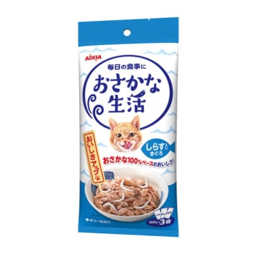 아이시아 생선생활 치어가 들어간 참치 파우치 OS-2 180g (60g x 3p) (9개)_이미지