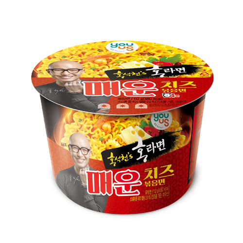 GS리테일 유어스 홍라면 매운치즈면 112g (16개)_이미지