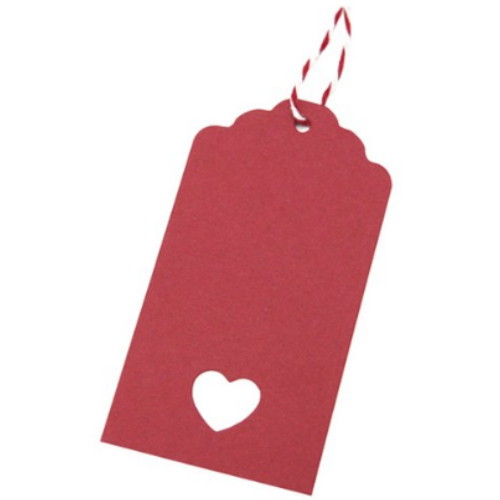 도나앤데코 미르 빈티지풍 하트펀칭 태그 크라프트 98p + 크라프트 마끈 10m 혼합 색상 1세트_이미지