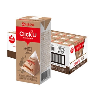 서울우유 클릭유 커피우유 200ml (24개)