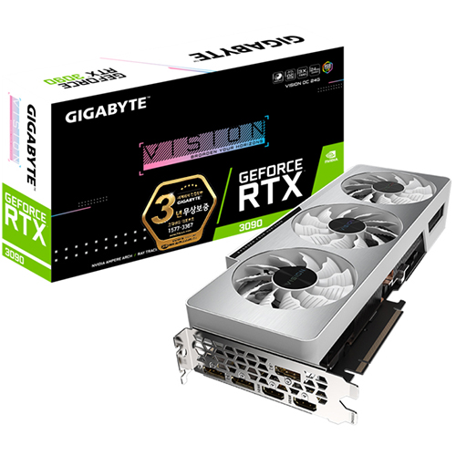 GIGABYTE 지포스 RTX 3090 VISION OC D6X 24GB 제이씨현