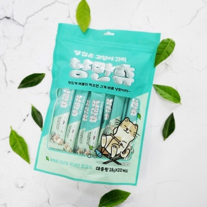 피앤피산업 양 많은 고양이 간식 냥만츄 녹차 560g (28g x 20p) (3개)