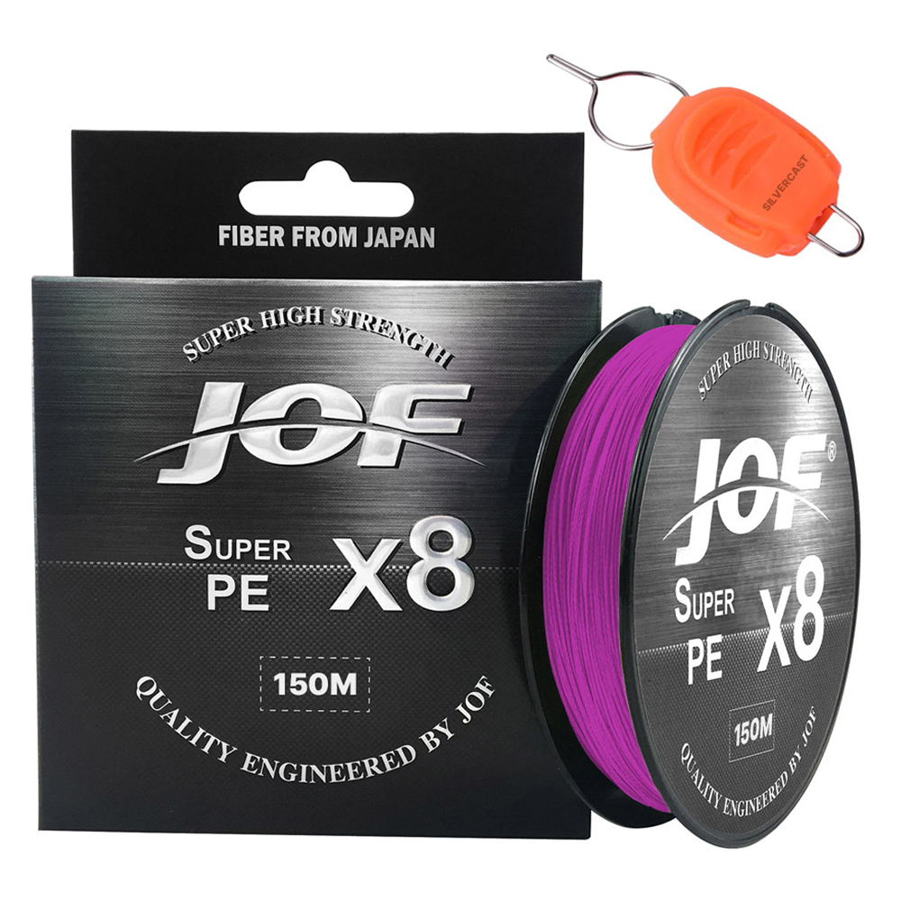 슈퍼PE 8합사 낚시줄 150m + 실버캐스트 라인 스토퍼 세트 핑크