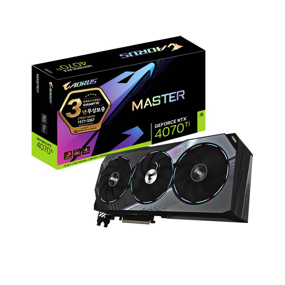 GIGABYTE AORUS ������ RTX 4070 Ti Master D6X 12GB ���̾���
