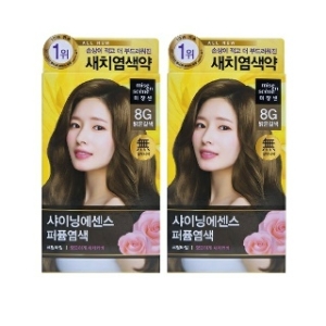 올뉴 샤이닝 에센스 염색약 8G 밝은갈색 2개팩