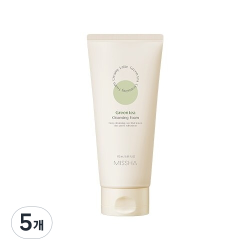 크리미 라떼 녹차 클렌징 폼 172ml