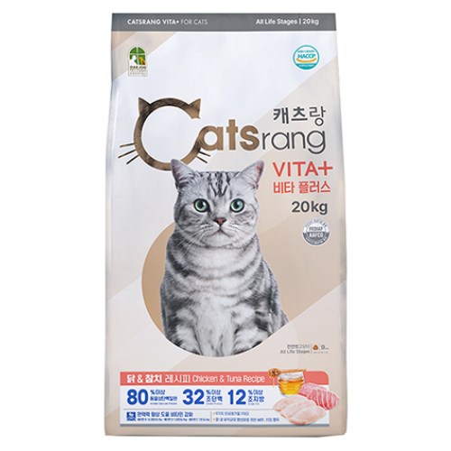대주펫푸드 캐츠랑 비타플러스 20kg (4개)
