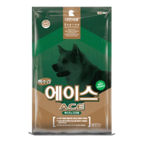 우리와 도그라인 특수견 에이스 15kg (1개)