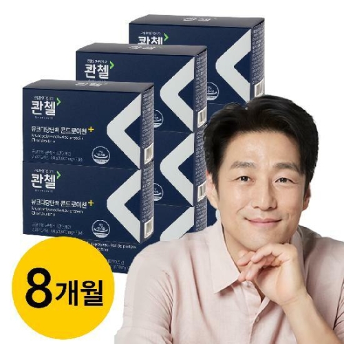 코스맥스바이오 콴첼 뮤코다당단백 콘드로이친 플러스 1000mg 60정 (8개)
