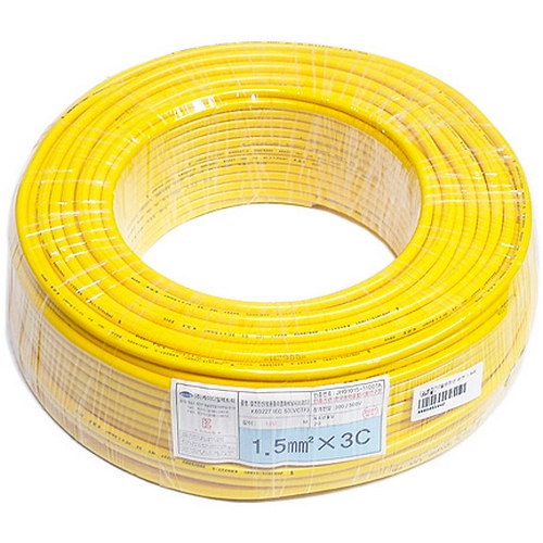 케이디일렉트릭 VCTF 전선 황색 4.0SQ x 3C (100m)