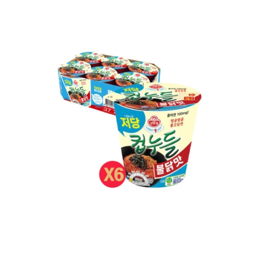 오뚜기 저당컵누들 불닭맛 42g (6개)_이미지