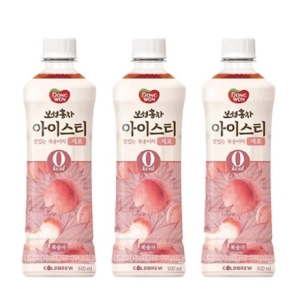 보성홍차 아이스티제로 0Kcal 복숭아 500ml 12펫