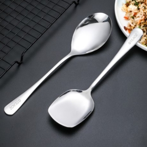 뉴엔 우동 라면 국물 큰 대왕 숟가락 수저 서빙스푼 T24_이미지