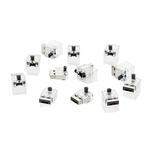 컴엑스아이 스마트키퍼 NC03P1 랜케이블락 (블랙, 12개)_이미지