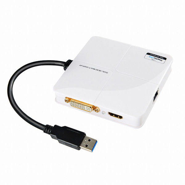 이지넷유비쿼터스 넥스트 NEXT-DL303U3D USB 3.0 to DVI/HDMI 듀얼 디스플레이 어댑터_이미지