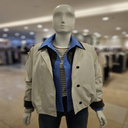 MARIO 레더트리밍 면 점퍼 FS6A3JP31074