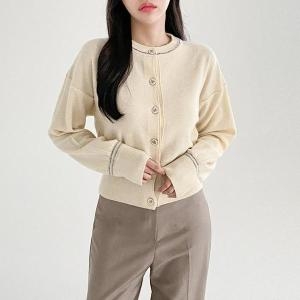 미스티에이치 missth 세이브존05 라인 베이직 라운드넥 가디건 DM2207-2 S15974696