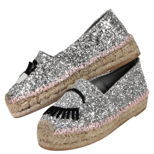 키아라페라그니 윙크 글리터 에스파드리유 CF895 SILVER CFS007