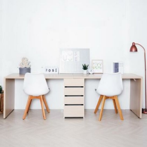 레트라 4단서랍장 2인용 책상세트