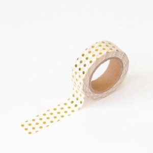 모노라이크 왈가닥스 포일 마스킹테이프 58 Gold Dot