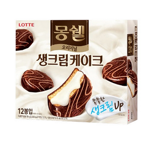 롯데제과 몽쉘 생크림케이크 384g_이미지