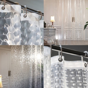 유니킨 투명 욕실 샤워커튼 봉 세트 욕조 가림막 칸막이 방수이미지입니다. 누르면 해당 게시물로 새창이동합니다.