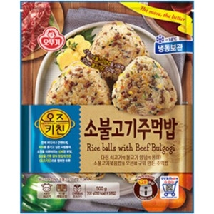 오뚜기 오즈키친 소불고기 주먹밥 500g (1개)_이미지