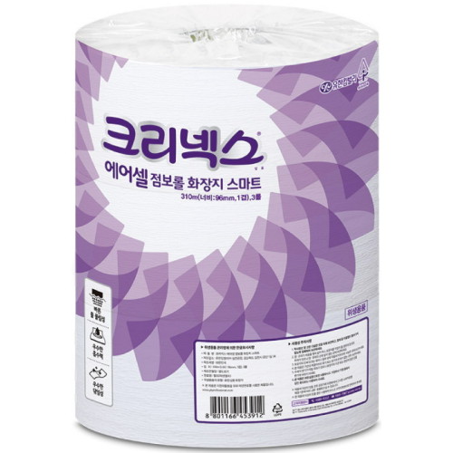 크리넥스 에어셀 스마트 점보롤 화장지 1겹 310m (3롤)_이미지