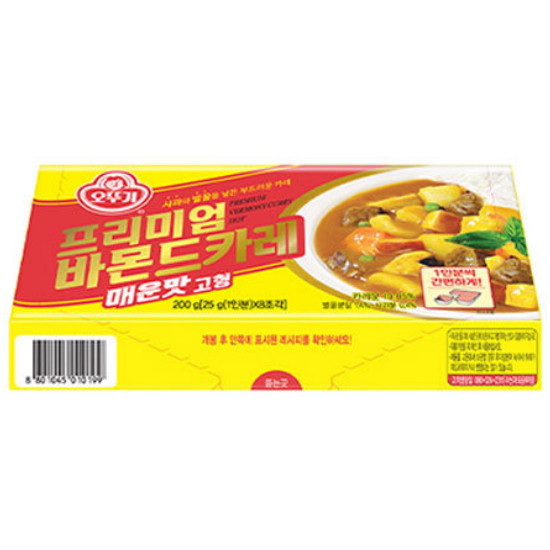 오뚜기 프리미엄 바몬드카레 고형 매운맛 200g (1개)_이미지