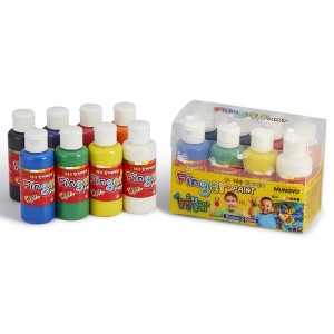 문교 핑거페인트 피부무해 물로 잘지워지는 물감 유아 학원