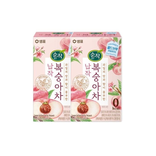 샘표식품 순작 콜드브루 아이스티 납작 복숭아차 1.8g 20개입 (2개)
