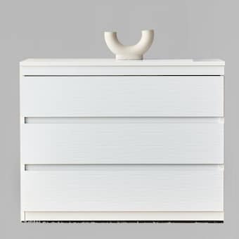 플레인홈 필리 화이트 모던 3단 <b>서랍장</b> 750
