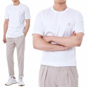 브루넬로 쿠치넬리 로고자수 솔로메오 여성 티셔츠/M0T611328G CL087_이미지