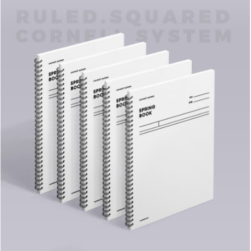 모트모트 스프링북 화이트 코넬시스템 (5개)_이미지