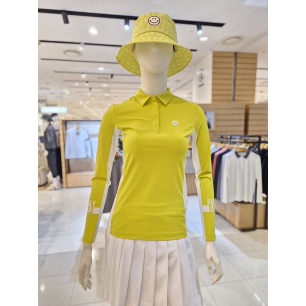 파리게이츠 스마일 러버 배색 긴팔 티셔츠 521F1OT302_LM_이미지