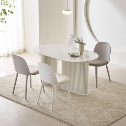 이즈 카밀라 세라믹 타원 템바 식탁 1400